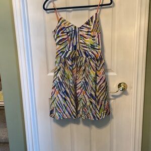 Trina Turk Colorful Patterned Mini Dress